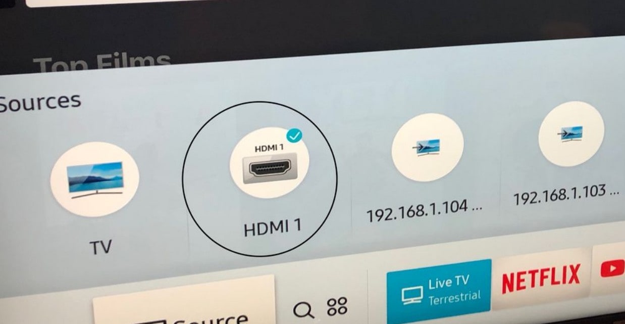 samsung tv hdmi source
