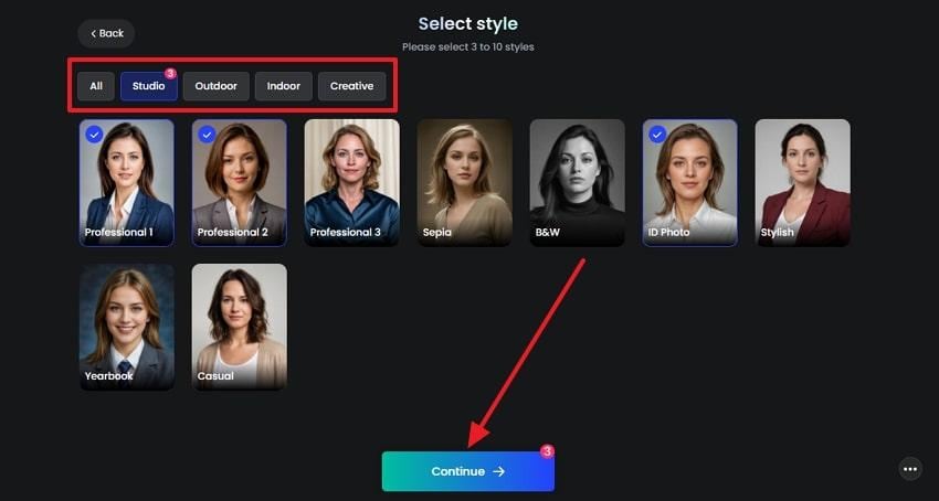 pick different styles