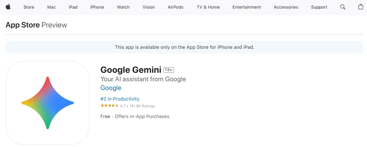 gemini ai image generator ios