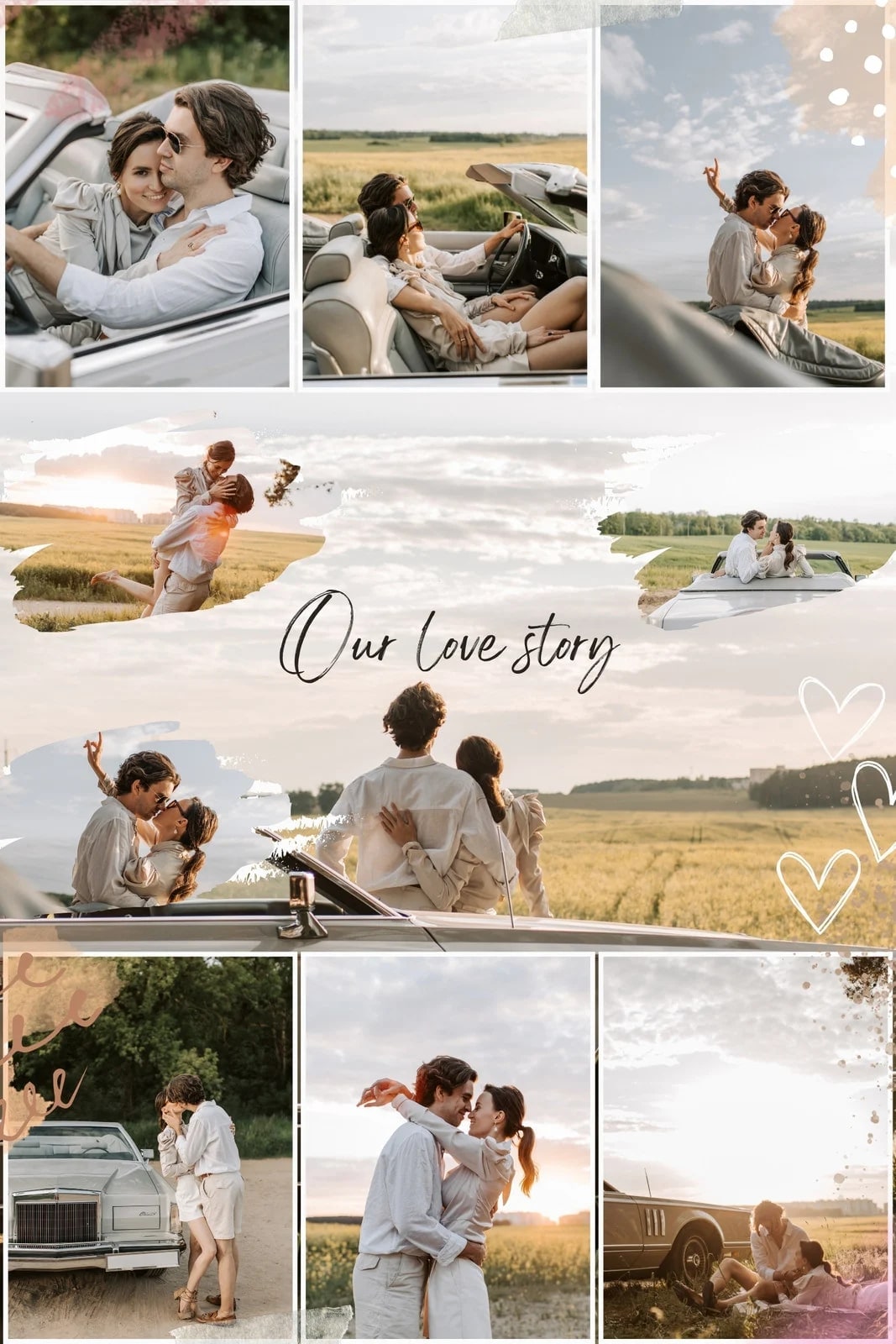 pre-wedding collages and slideshows