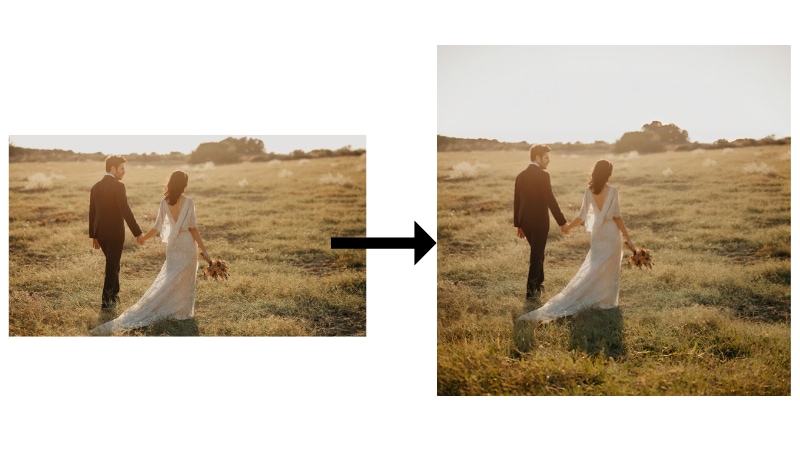 extend wedding photo