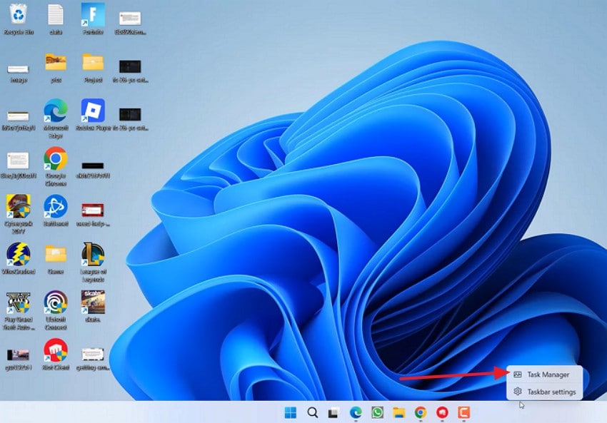 access the task manger
