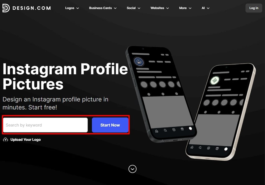 write desired keyword in it