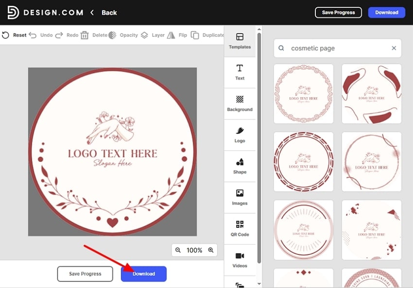 hit the download button