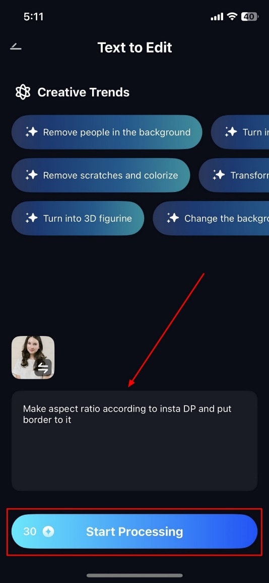 write detailed prompt repairit app