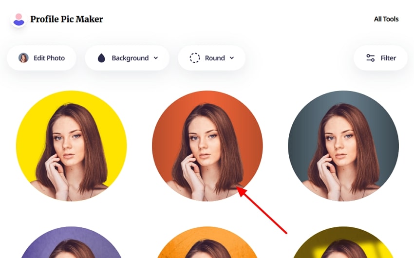 choose required template