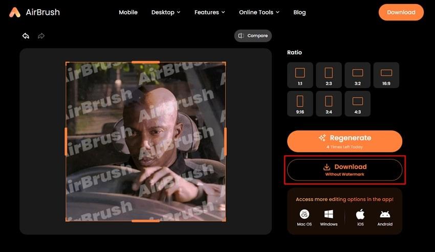 click the download button airbrush