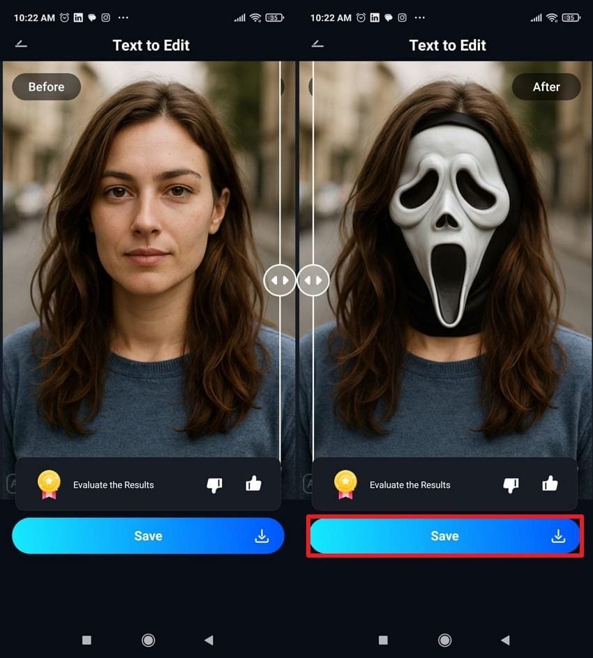 compare results and save