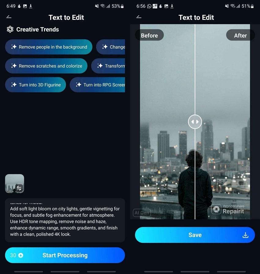 enhanced output of repairit ai process