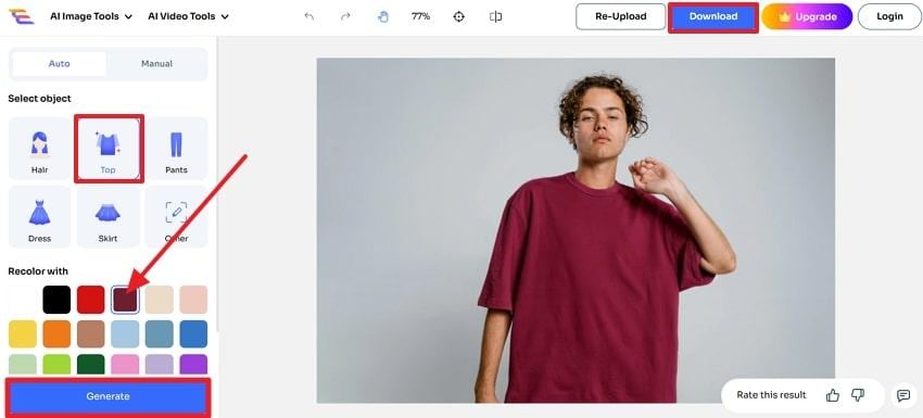 recolor image with ai ease