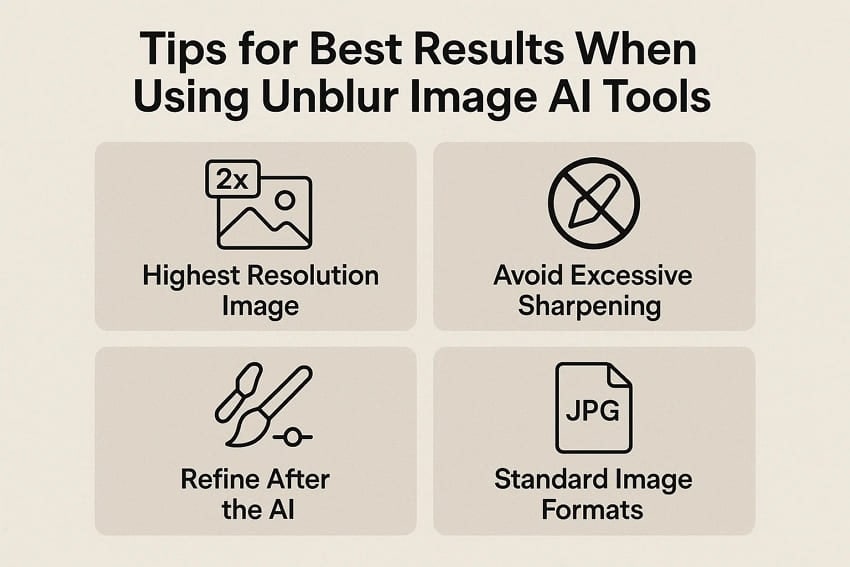 tips using unblur ai tools