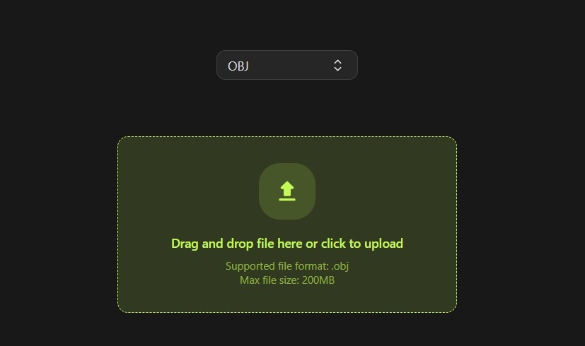 upload 3d file to meshy ai 3d viewer