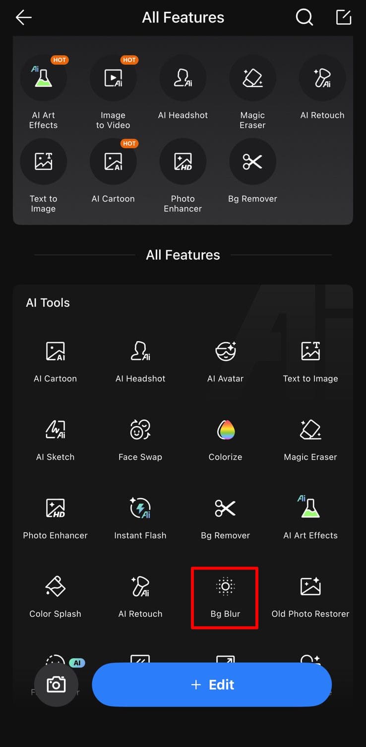 access bg blur fotor