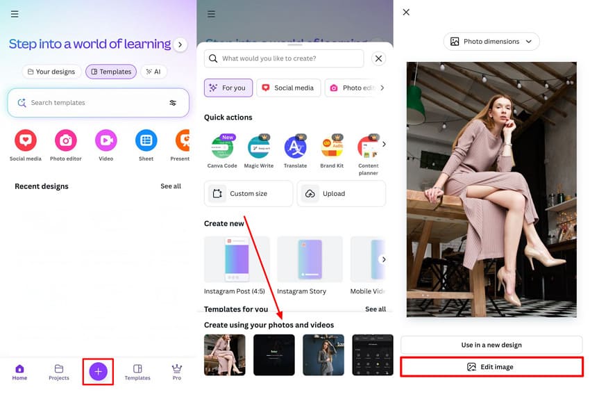 add image for edit canva
