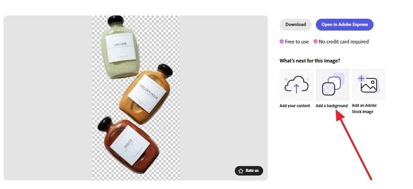 head to main editing page for background