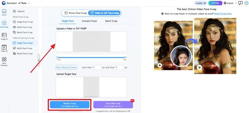 upload photos to swap