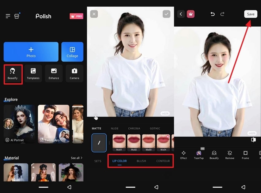 polish app retouching