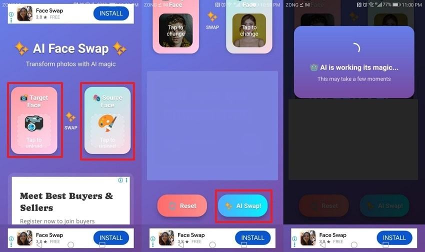 swap photo gender using face swap