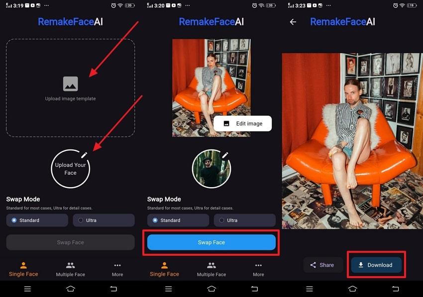 ai gender swapping on remakeface