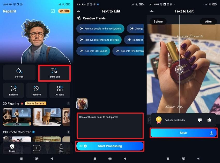 recolor image through repairit