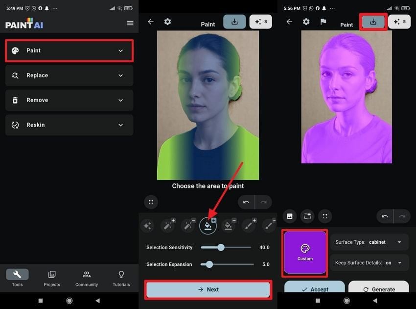 use paint ai to recolor