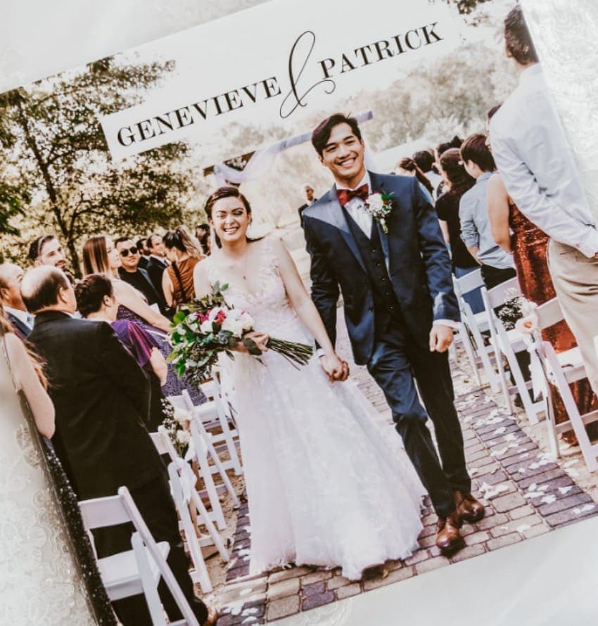 magazine wedding photo album