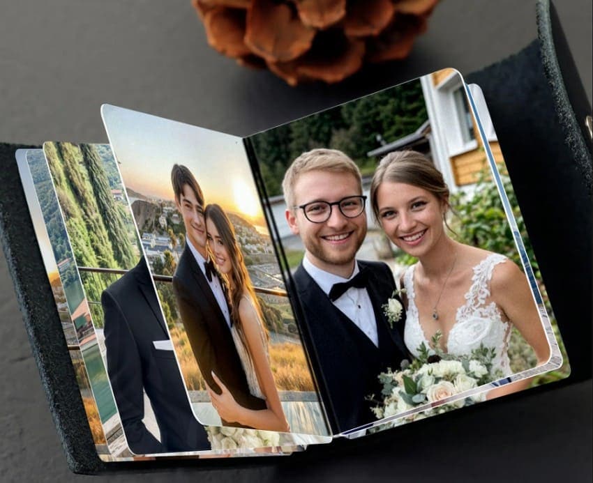 mini wedding photo album