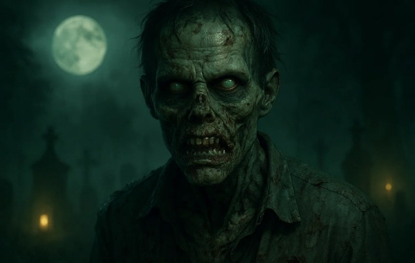 zombie halloween style