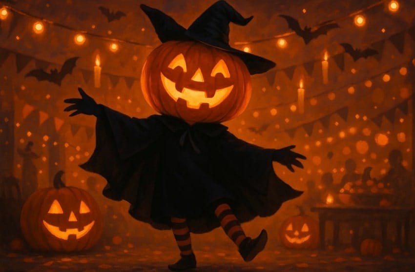 pumpkin halloween head