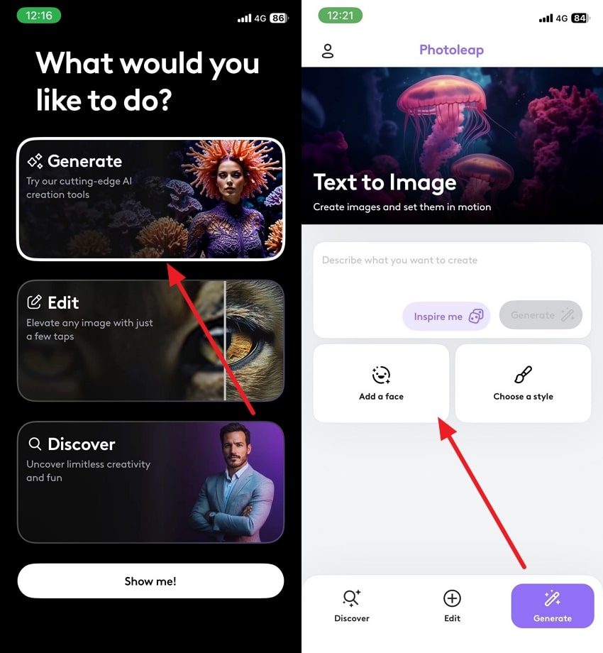 import photo to photoleap app