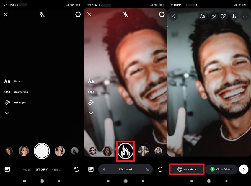 access instagram filters