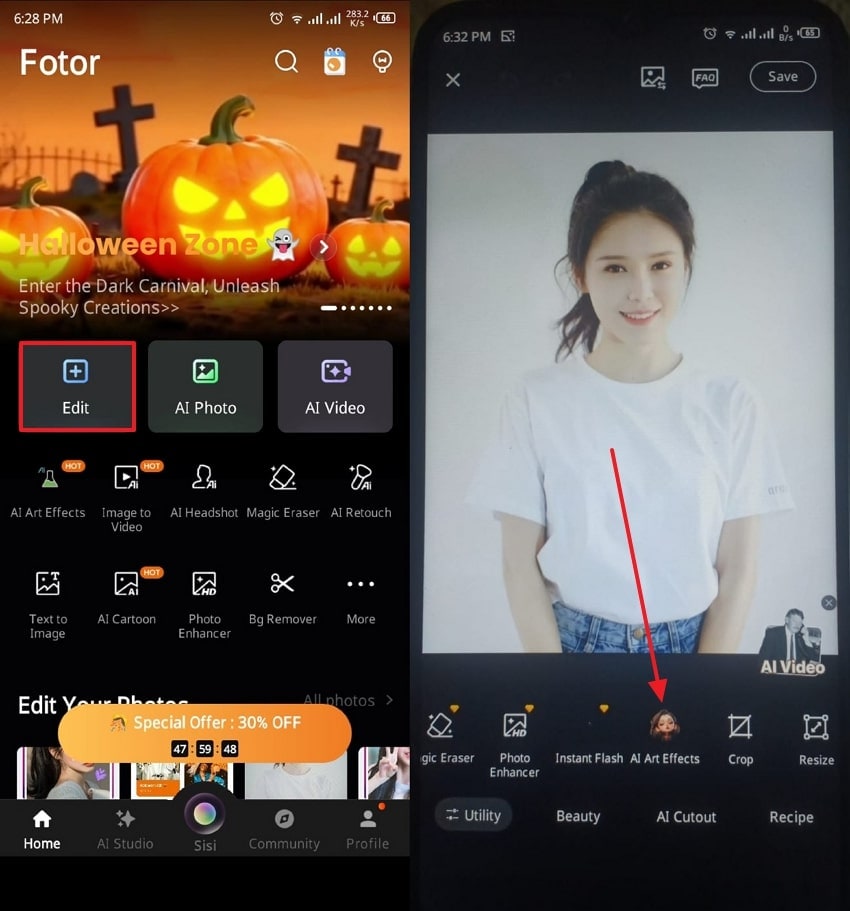open ai art effects on fotor