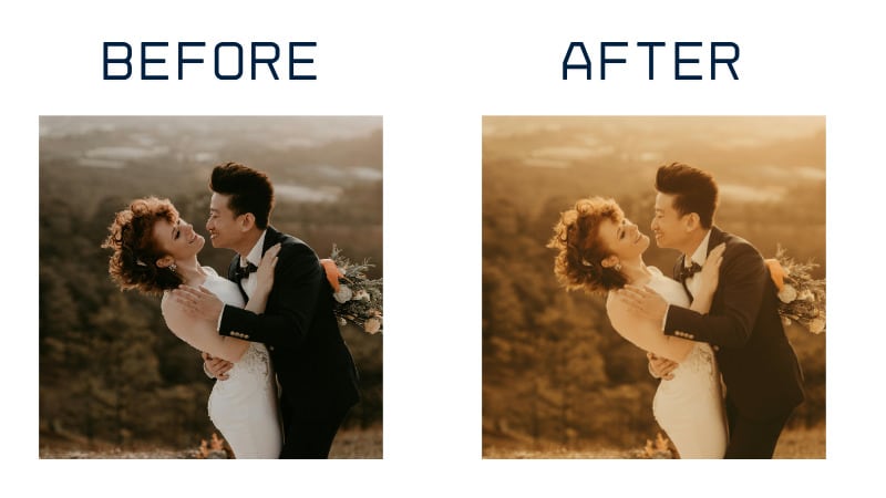 warm color grading repairit
