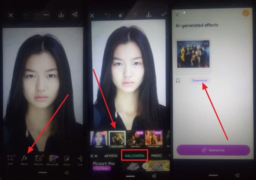 add halloween effect
