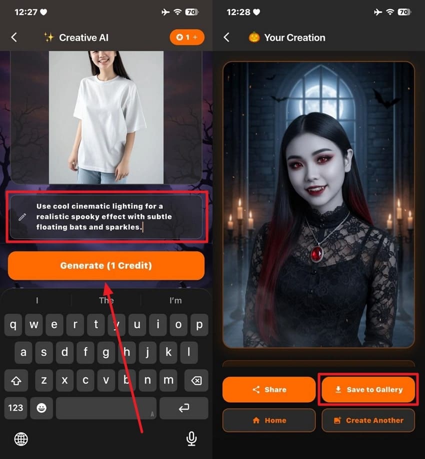 prompt and save image