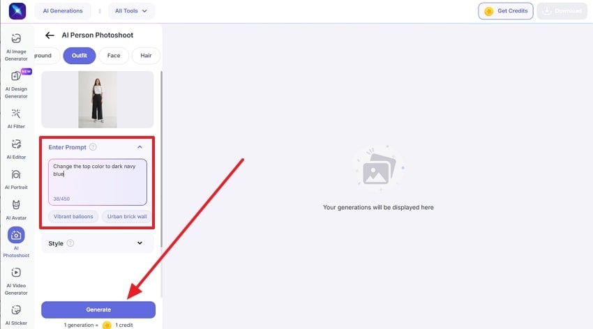 write prompt and generate