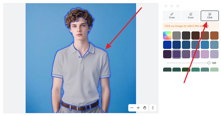 shirt selection and adding color