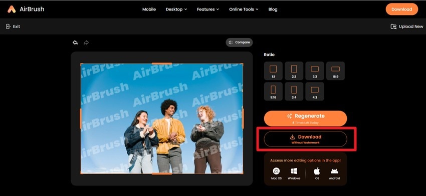 download the results