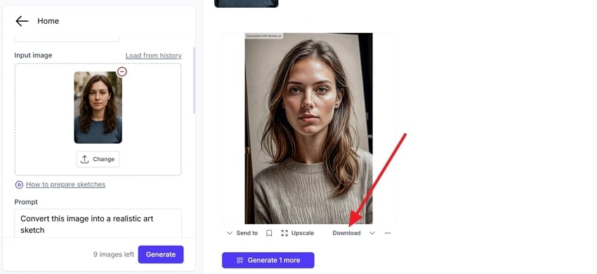 analyze and download final sketch