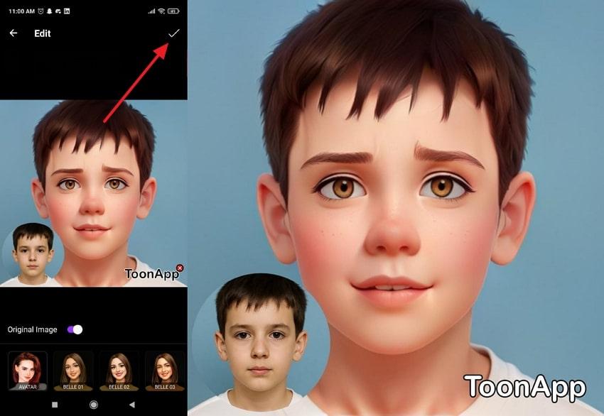 apply cartoon filter and compare results