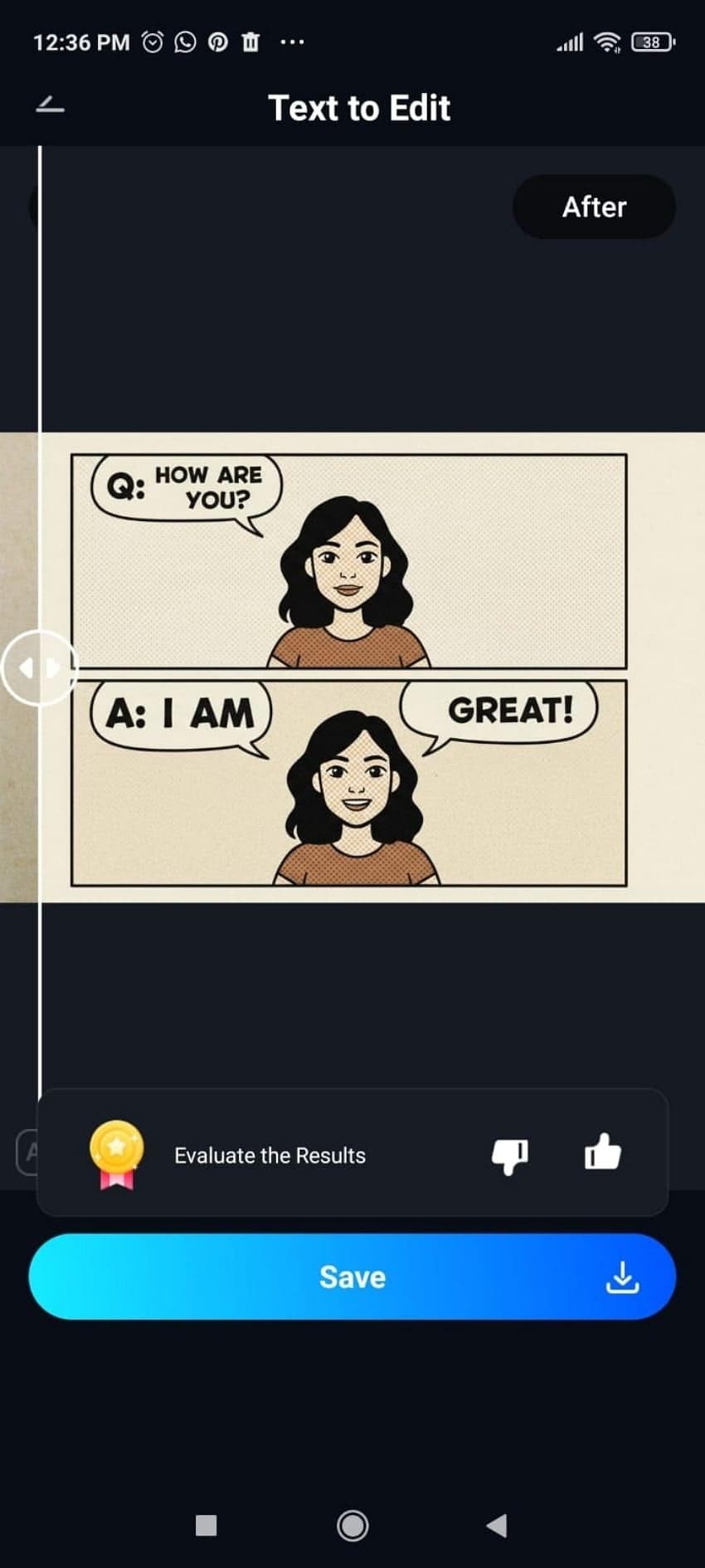 commic q and a filter