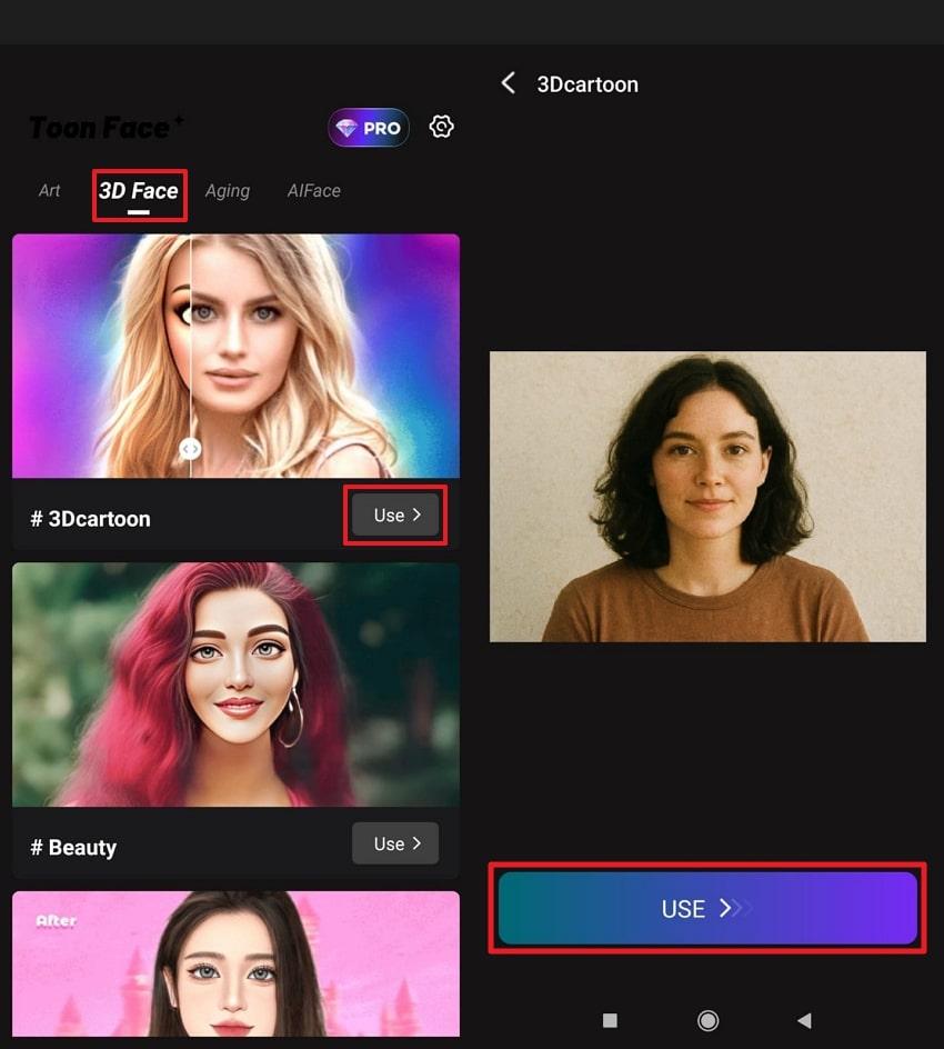 cartoon yourself through tone face app