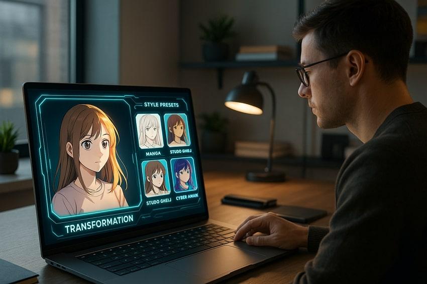 how does anime filters app work