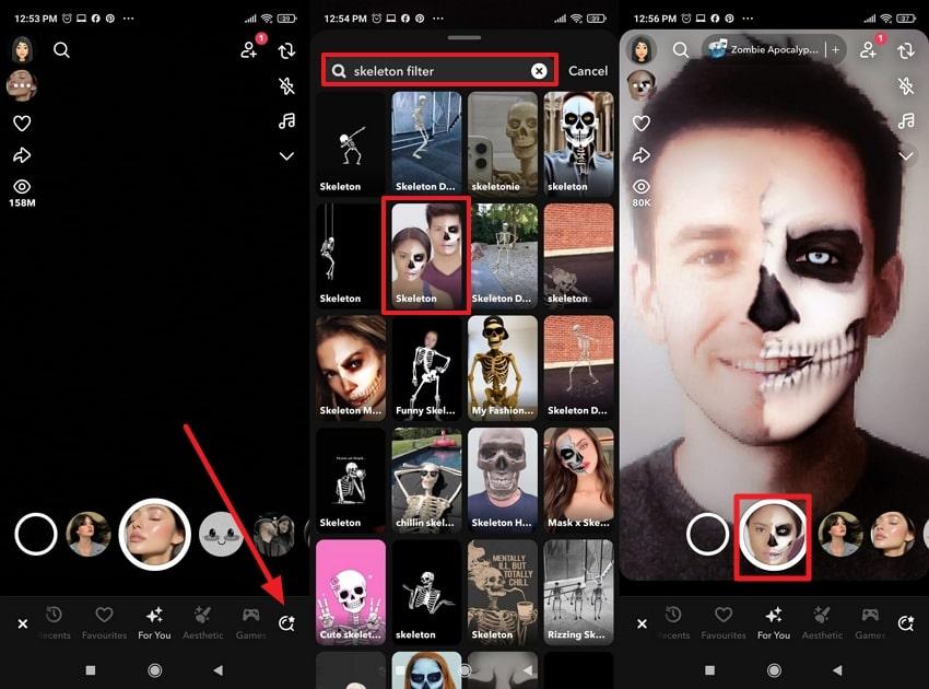 how to access and try skeleton filter