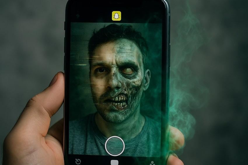 zombie filter on snapchat