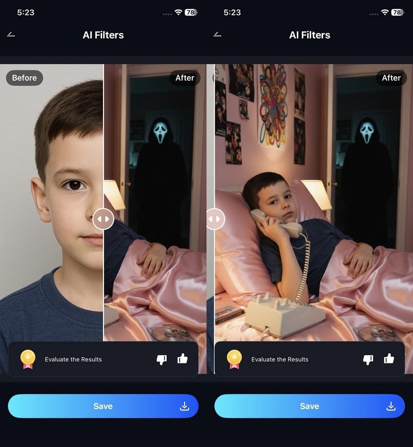 download y2k filtered photo
