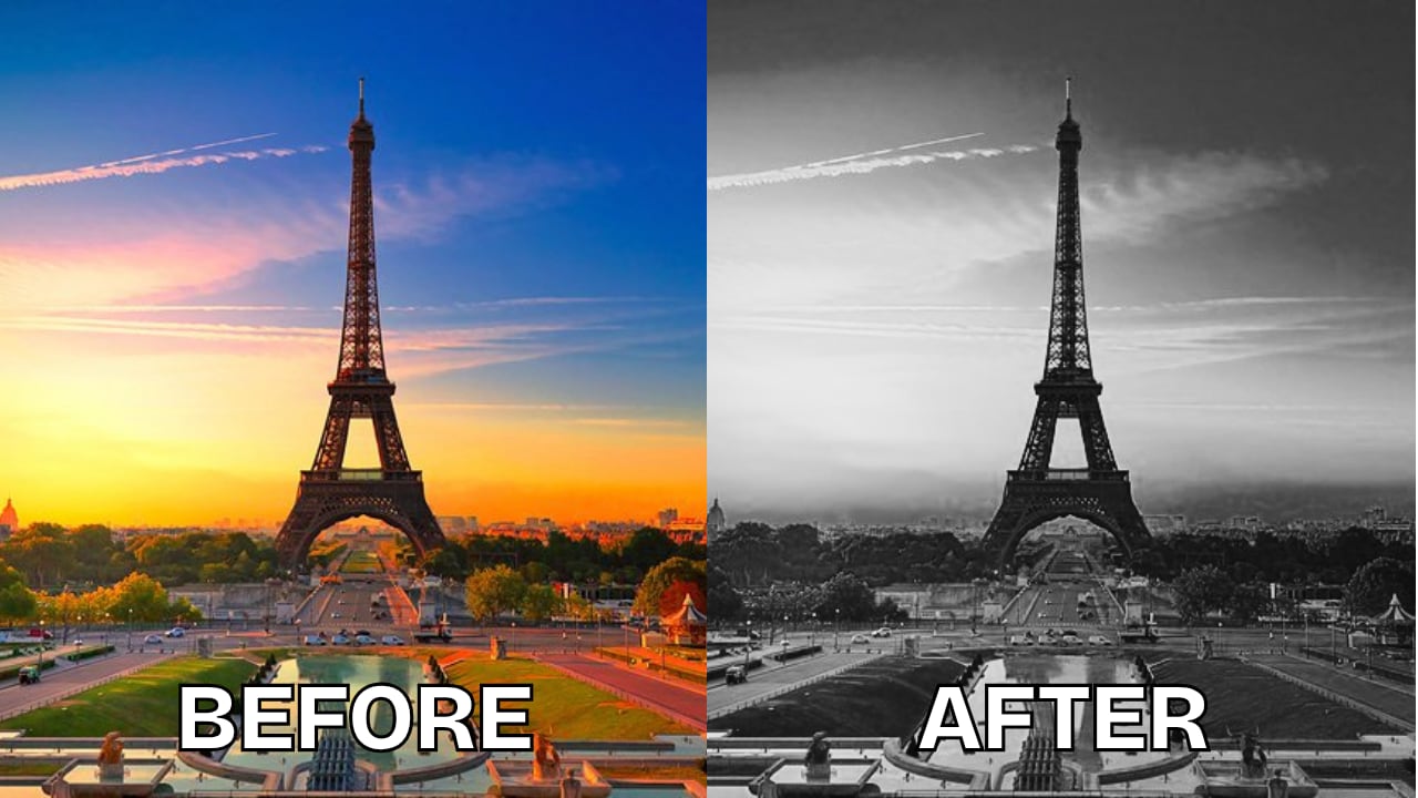 fotor black and white picture filter