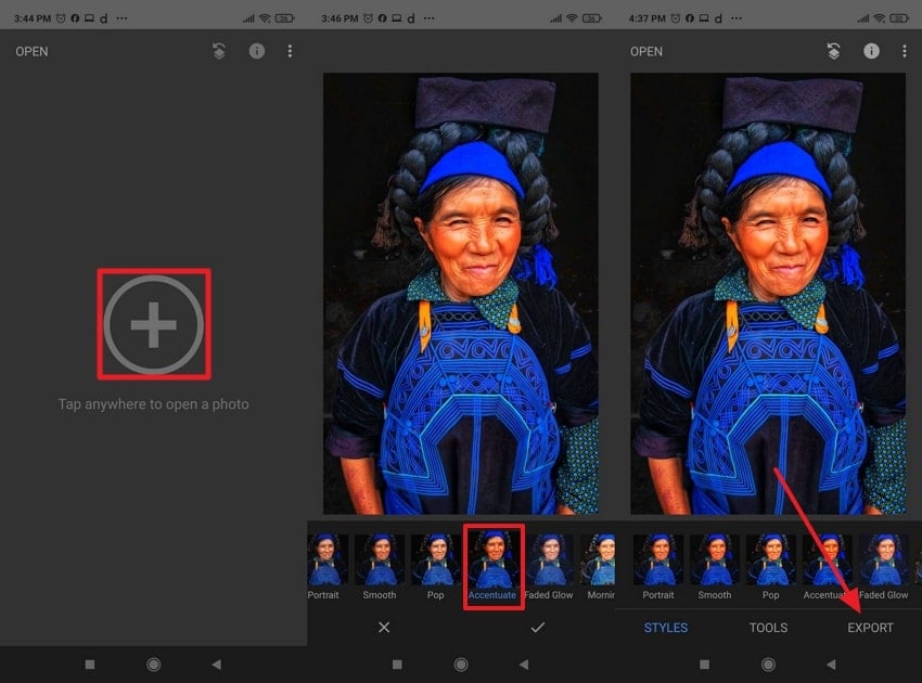 snapseed preset aesthetic filters