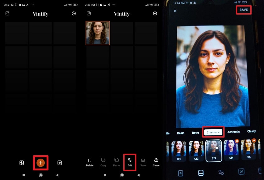 vintify aesthetic filter suite
