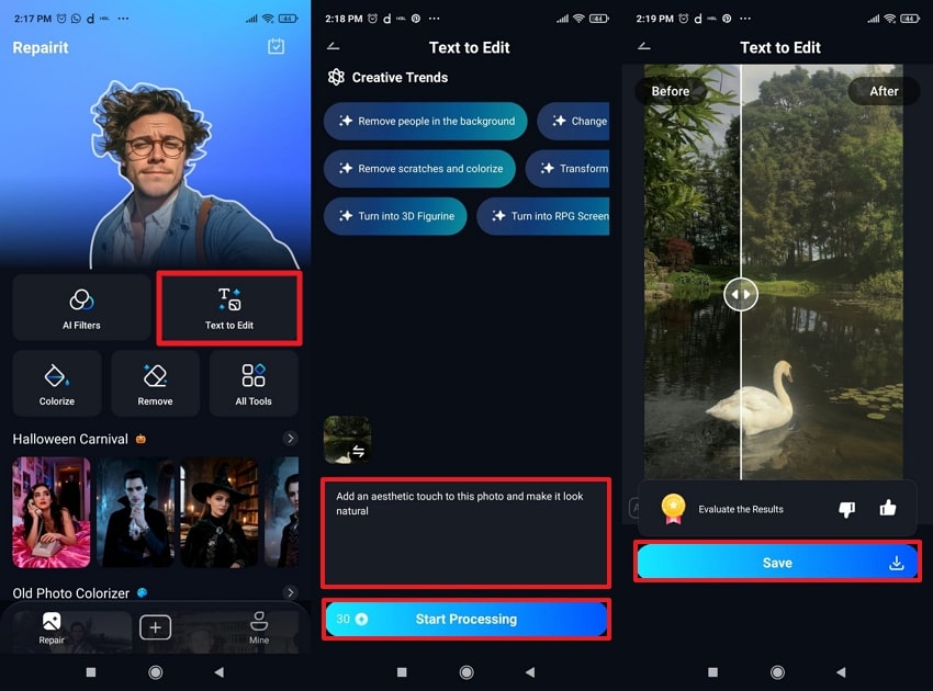 aesthetic edits on repairit app